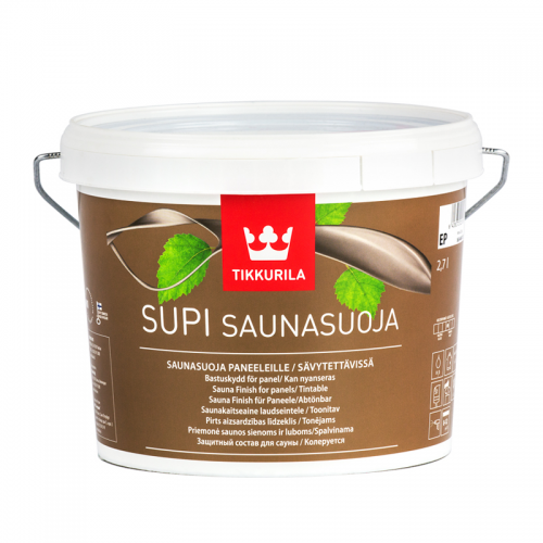 Tikkurila Supi Saunasuoja (Тиккурила Супи Саунасуоя) Для защиты бань, 2.7 л