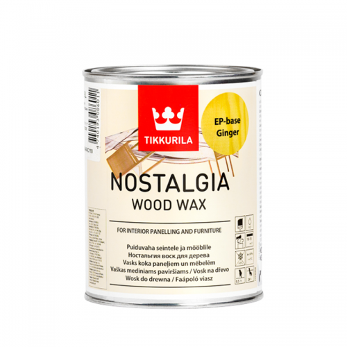 Tikkurila Nostalgia (Тиккурила Ностальгия) Воск для дерева Изюм, 0.33 л
