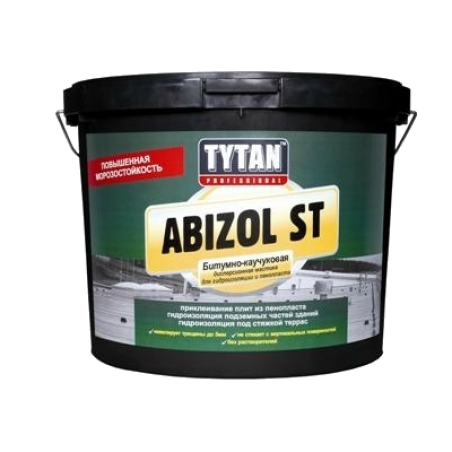 Tytan  Abizol ST Битумная мастика для неровных поверхностей, 9 кг