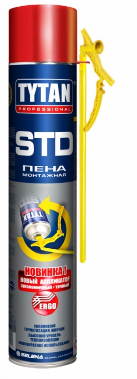 Ручная летняя монтажная пена Tytan STD Ergo, 750 мл