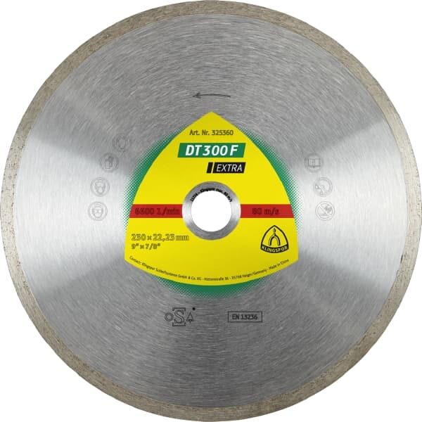 Алмазный круг  DT 300 F Extra 125×1.6×22.23 mm 1.6x7mm
