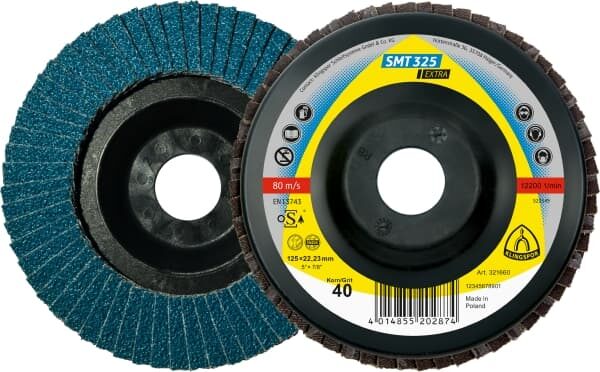 Лепестковый тарельчатый круг Klingspor SMT 325 125X22,23 P40 выпуклый