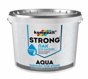 Лак для камня/Грунтовка STRONG Kompozit, 10 л