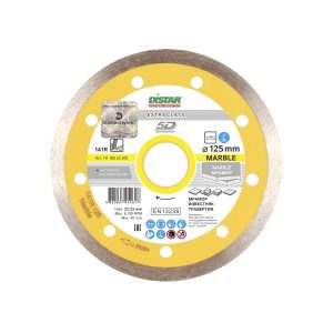 Круг алмазный отрезной по мрамору Distar 1A1R 125×1,4x8x22,23 Marble