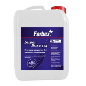 Грунтовка-концентрат Farbex Super Base 1:4, 1 л
