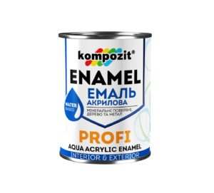 Эмаль акриловая PROFI Kompozit красная глянцевая, 0.3 л