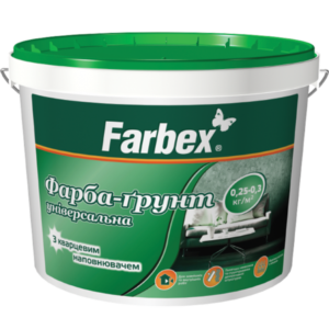 Краска-грунт универсальная Farbex, 14 кг
