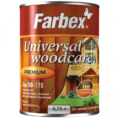 Лак ПФ 170 Farbex, 0.75 л