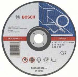 Отрезной круг Bosch металл 115х1.6 мм, 2608600214