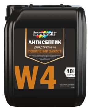 Антисептик для усиленной защиты W4 Kompozit, 1 л