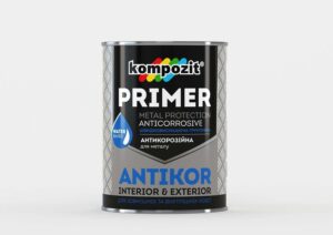 Грунтовка для металла ANTIKOR Kompozit светло-серая, 15 кг