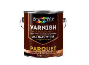 Лак паркетный полиуретановый Kompozit мат, 0.7 л