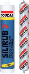Герметик нейтральный SOUDAL SILIRUB 2 черный, 600 мл