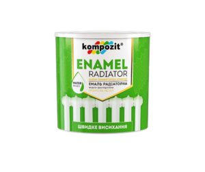 Эмаль акриловая радиаторная Kompozit белая матовая, 0.75 л