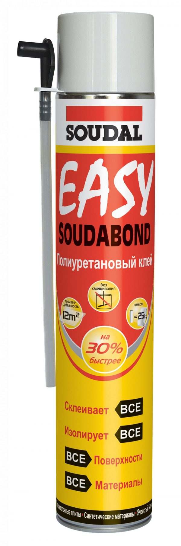 Ручная клей-пена  SOUDAL EASY, 750мл
