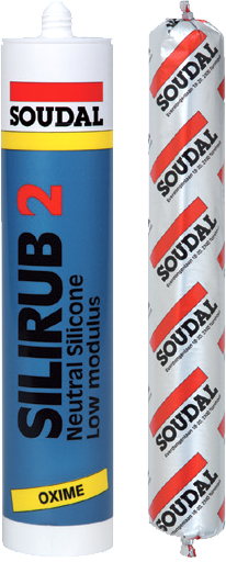 Герметик нейтральный SOUDAL SILIRUB 2 прозрачный, 310 мл