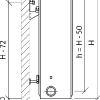 Стальной радиатор Purmo Compact, CV33 (33 тип) 400 х 1000 33757