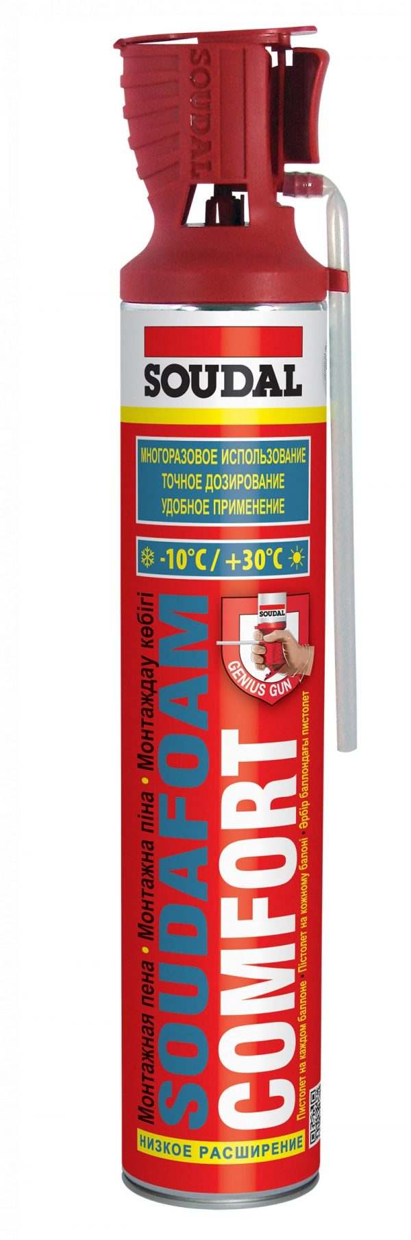 Ручная монтажная пена  SOUDAL Comfort, 750мл