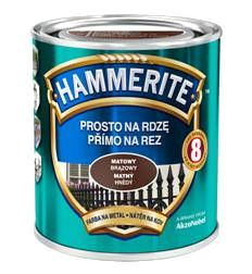 Hammerite матовая  черная, 2.5 л