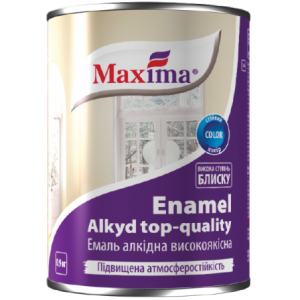 Эмаль алкидная Maxima темно-серая, 0.9 кг