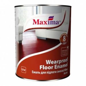 Эмаль для пола Maxima красно-коричневая, 2.8 кг