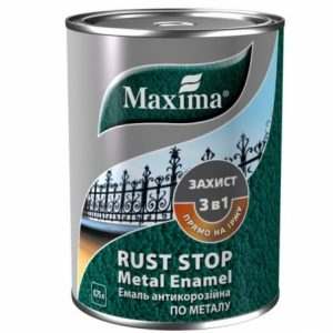 Эмаль 3 в 1 молотковая Maxima антрацит, 0.75 л