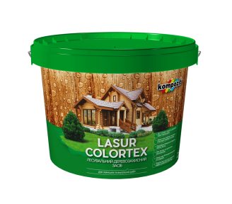 Лазурь для древесины Kompozit COLORTEX белый, 10 л