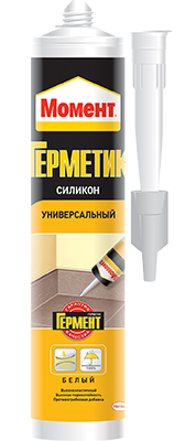 Герметик силиконовый Момент универсальный, 280 мл, белый