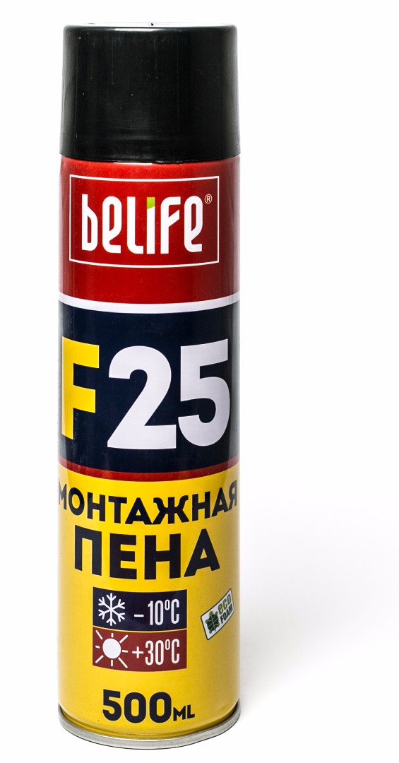 Ручная монтажная пена BeLife F25 L, 500 мл