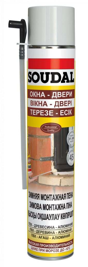 Ручная зимняя монтажная пена  SOUDAL, 750мл