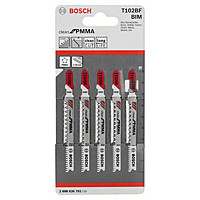 Пилки лобзиковые Bosch 5 шт T 102BF CleanPMMA