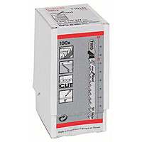 Пилки лобзиковые Bosch 100 шт T 101 D, HCS