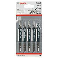 Пилки лобзиковые Bosch 5 шт T 111 С, HCS