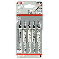 Пилки лобзиковые Bosch 5 шт T 101 D, HCS