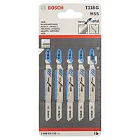 Пилки лобзиковые Bosch 5 шт T 118 G, HSS