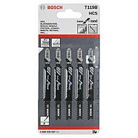 Пилки лобзиковые Bosch 5 шт T 119 B, HCS