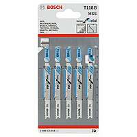 Пилки лобзиковые Bosch 5 шт T 118 В, HSS