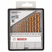 Набор сверл Bosch HSS-TIN 13 шт, ROBUST LINE, 2607010539