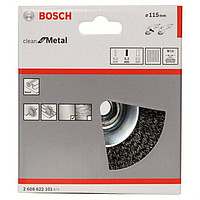 Щетка коническая Bosch М14 0.35X115 мм витая сталь