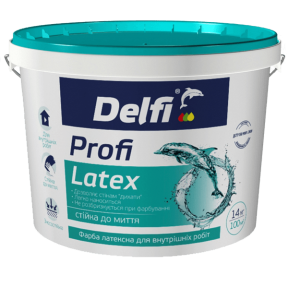 Краска для внутренних работ Profi Latex Delfi матовая, 14 кг
