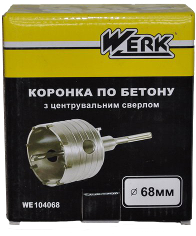 Коронка WERK 68 мм SDS-plus